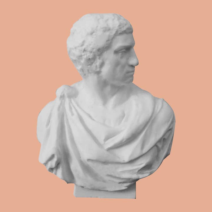Magnifique Hearts - Venta al por mayor Figura decorativa - Busto en miniatura de Brutus Greek, proporción 1:12, decoración del hogar, regalo