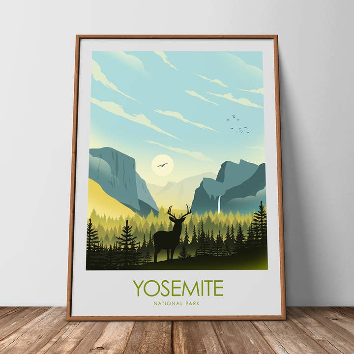Imprimé minimaliste du parc national de Yosemite pour la vente par Studio Inception