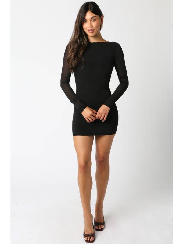 Olivaceous – Großhandel Kleid – Damen – Juwel Rückenfreies Kleid4