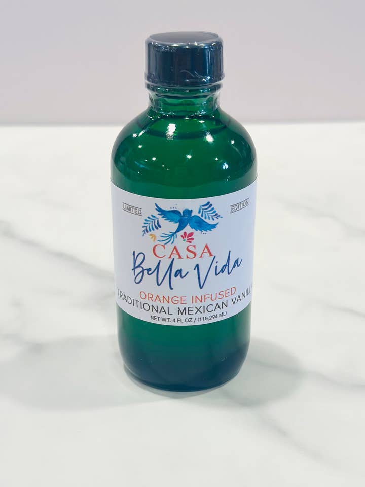 Amazing Orange Infused Mexican Vanilla 8 oz. for wholesale by Casa Bella Vida