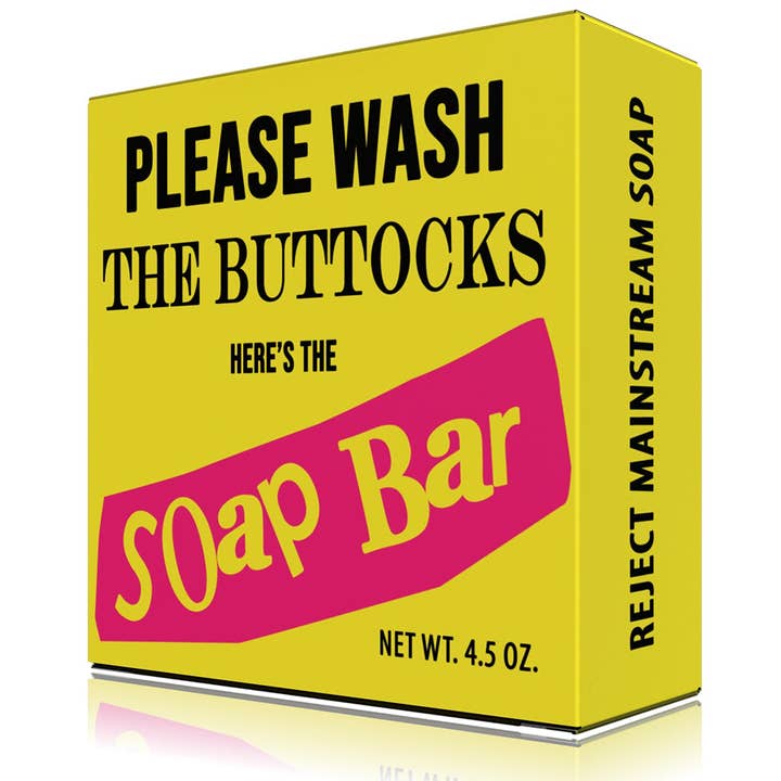 Totally Cheesy - Wholesale Bar Soap - Please Wash Your Buttocks Punk Soap | Stocking Stuffer7