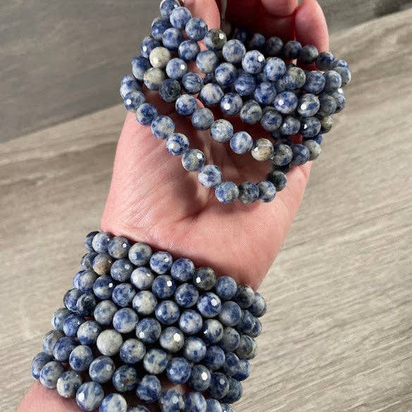 Keystone Crystals - Wholesale Beaded Bracelet - Polyhedral Gemstone Bracelet 8mm  – Assorted Crystals for Retail and Gift Shops29