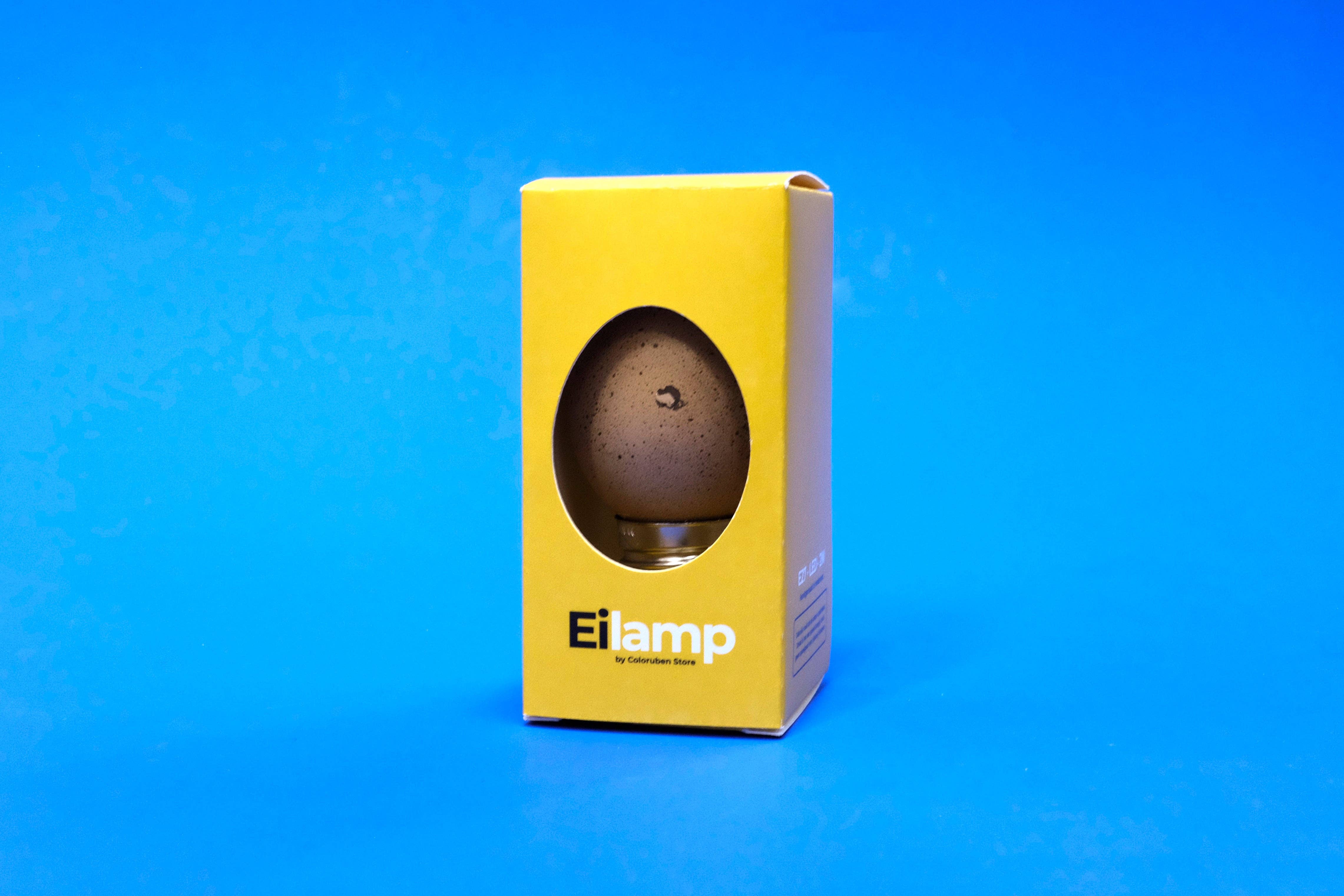 Egglamp - Wholesale Light Bulb/Puck - Egglamp Brown | Lightbulb made from real Egg2