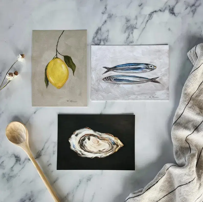 Krista Kim Studio - Wholesale Art Print - OYSTER - Art Print (unframed) 8