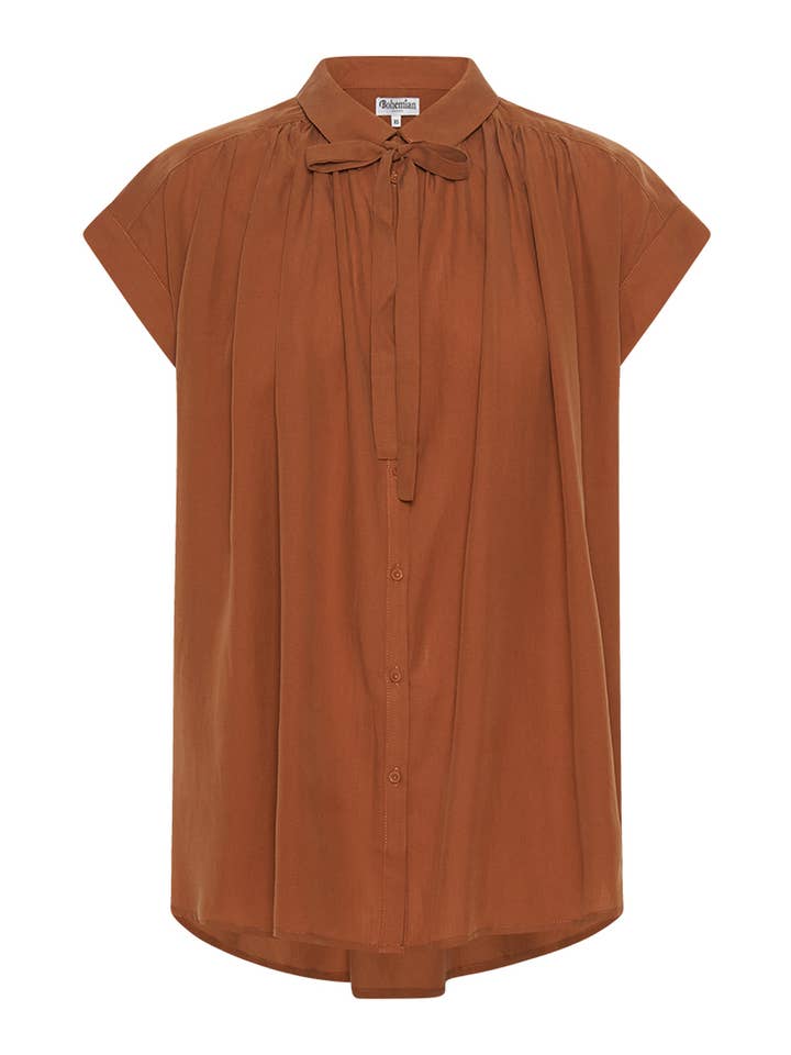 Camisa clásica en café para venta al por mayor de Bohemian Traders