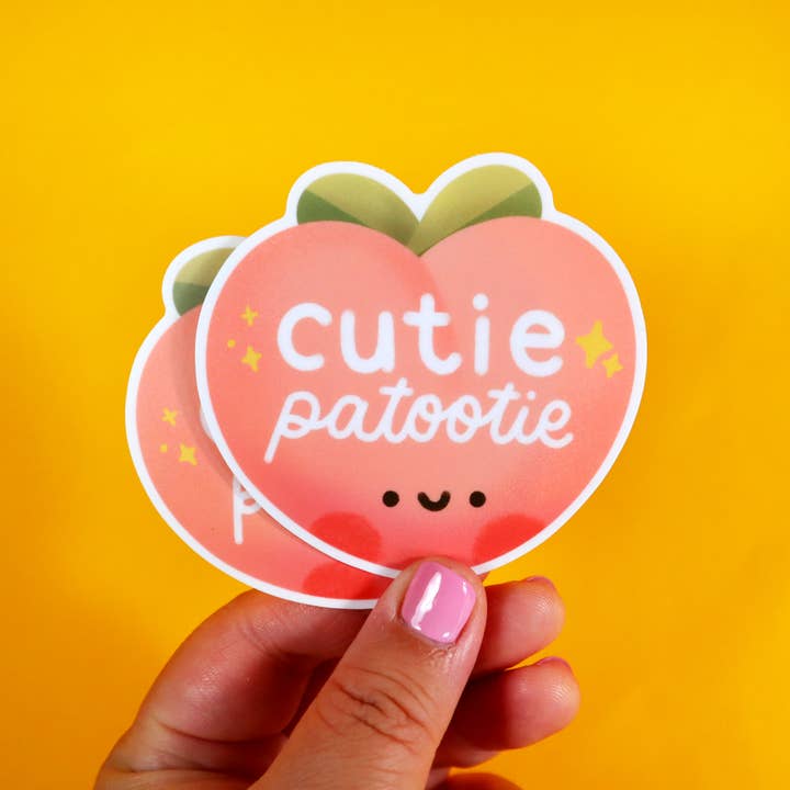 Yay! It's Vica - Wholesale Sticker - Cutie Patootie Peach Sticker