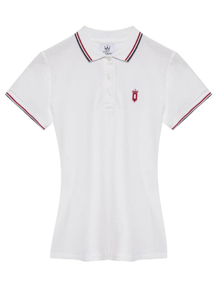 Crown Q Logo Poloshirts für Damen für den Großhandel von Queens Country club