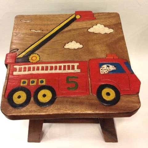 Stool, Fire Truck for wholesale by Sea Island Imports, Inc.