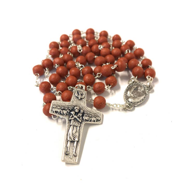 Costa Articoli Religiosi - Wholesale Prayer beads necklace - Real rose petal rosary mm. 6 with box1