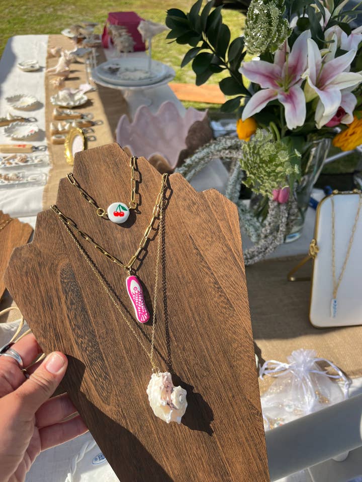 Pink Fish Necklace for wholesale by Love From Lowcountry