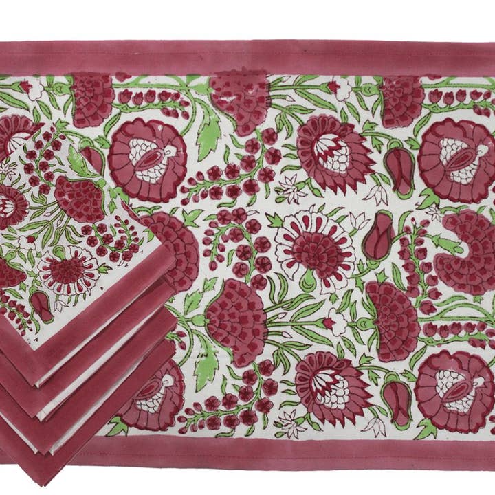 Status Collections - Wholesale Placemat - S/4 Blck Cotton Placemats 33x48cm & Napkins 40x40cm