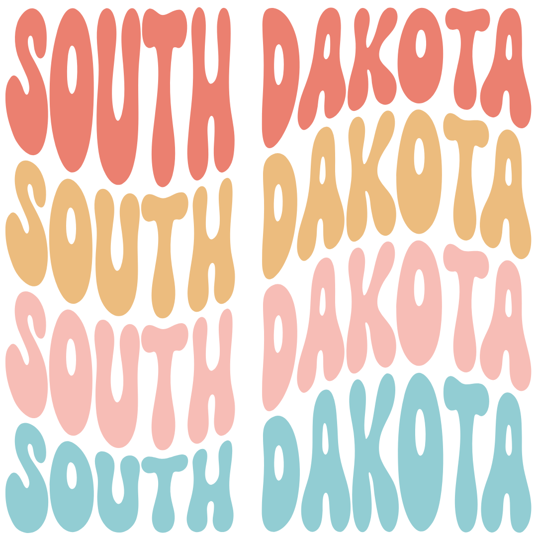 Daisy Mae Designs - Vente Aimants - Tous les 50 États Aimant Fort Acrylique Police Rétro – 2"x2"39