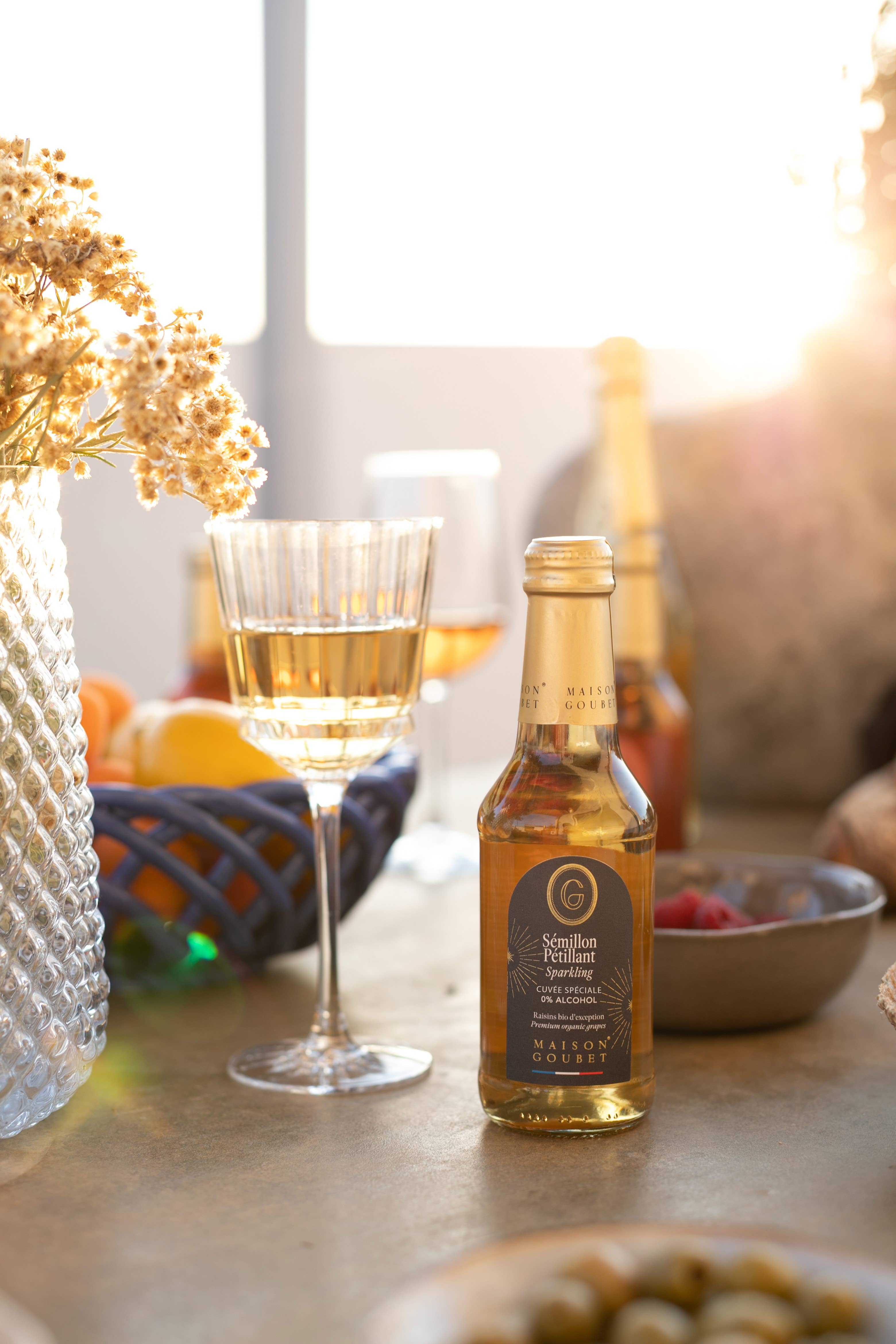 Maison Goubet - Vendita all'ingrosso Vino/Birra/Liquori analcolici - Uva spumante Sémillon biologica e senza alcol 250ml1