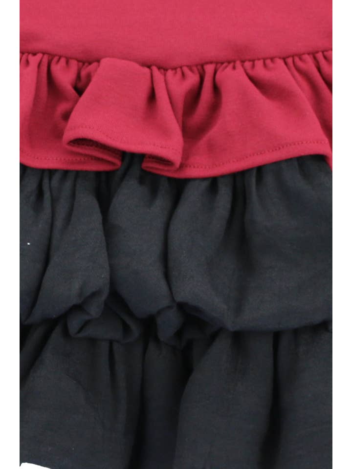 SISSYMINI – Engroshandel Kjole - Børn – Peplum Lange ærmer Flæser Kjole Småbørn & Piger| LV3618