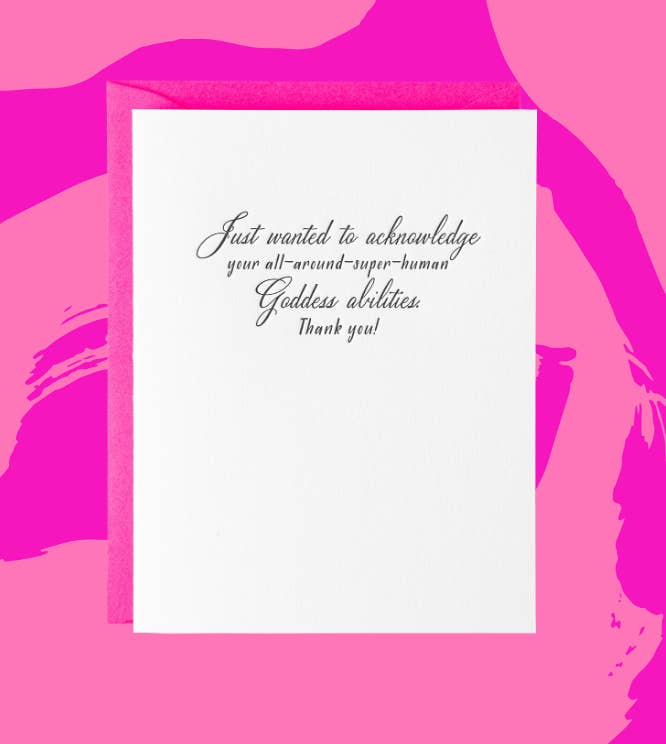 Paper Epiphanies - Wholesale Everyday Greeting Card - Goddess Abilities Card