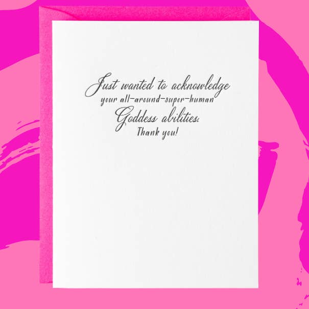 Carta delle Abilità della Dea per la vendita all'ingrosso da parte di Paper Epiphanies