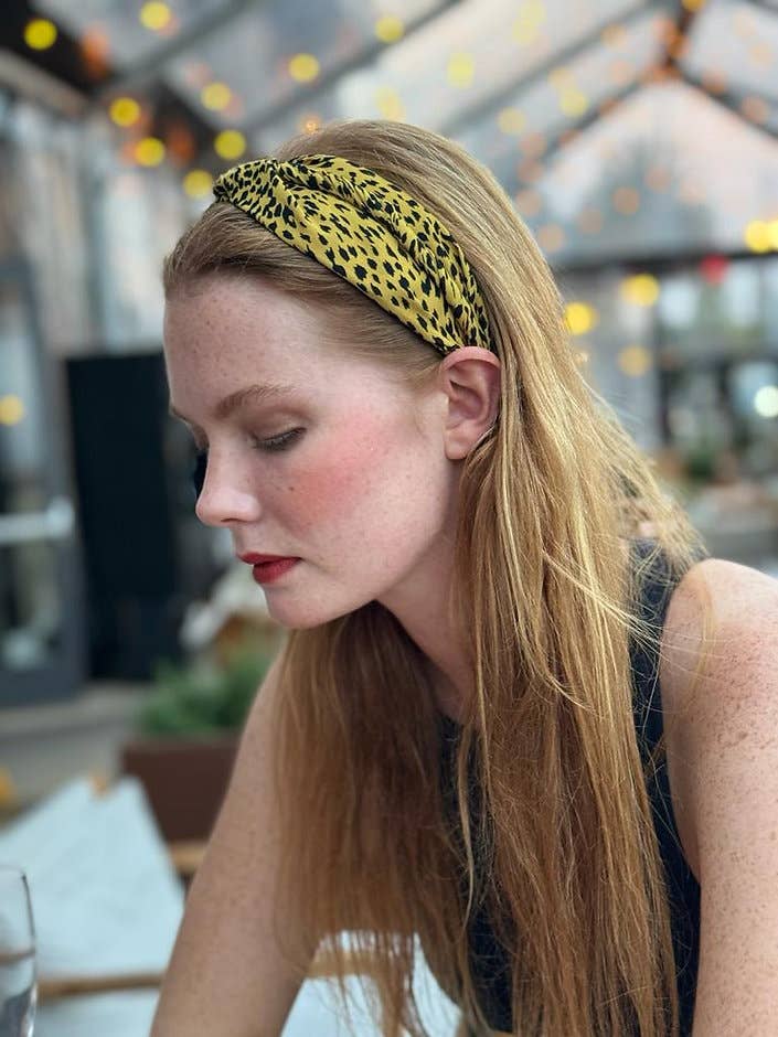 Fascia per Capelli Nodo Samantha Leopardata per la vendita all'ingrosso da parte di Ficcare