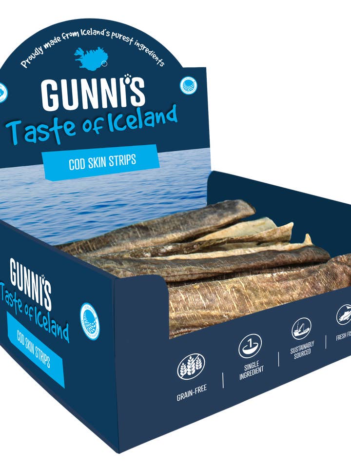 COD SKIN STRIPS BULK for wholesale by Gunni's Pet