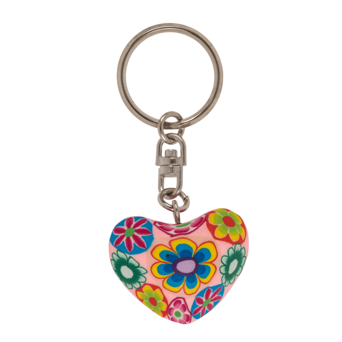 Out of the blue KG - Wholesale Keychain - Women's - Metal keychain, Clay Heart,1