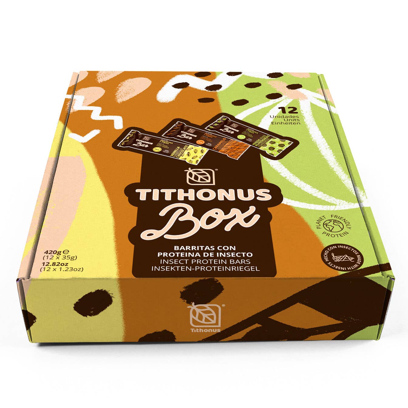 Tithonus Foods - Wholesale Snack Bar - VARIETY BOX SNACKBARS - SUSTAINABLE PROTEIN INSECT FLOUR1