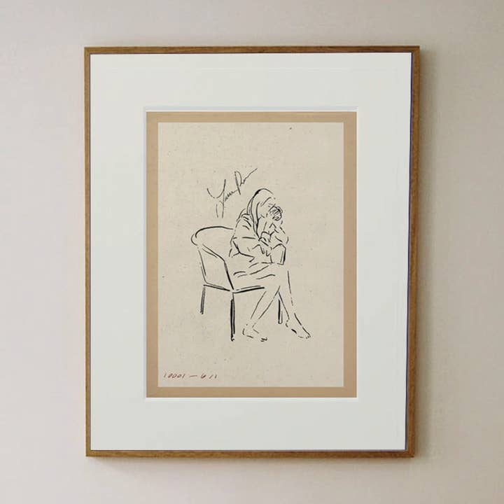 Stampa artistica opaca Lady III per la vendita all'ingrosso da parte di Lauren Fuhr Design Co.