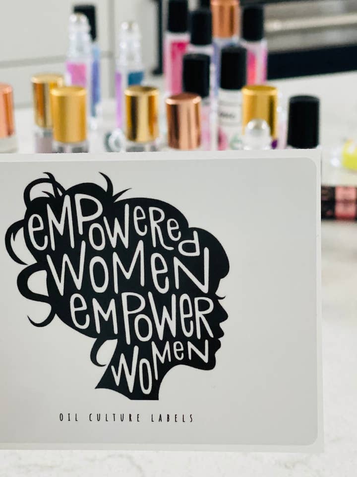 Adesivo donna potenziato per la vendita all'ingrosso da parte di Oil Culture Labels