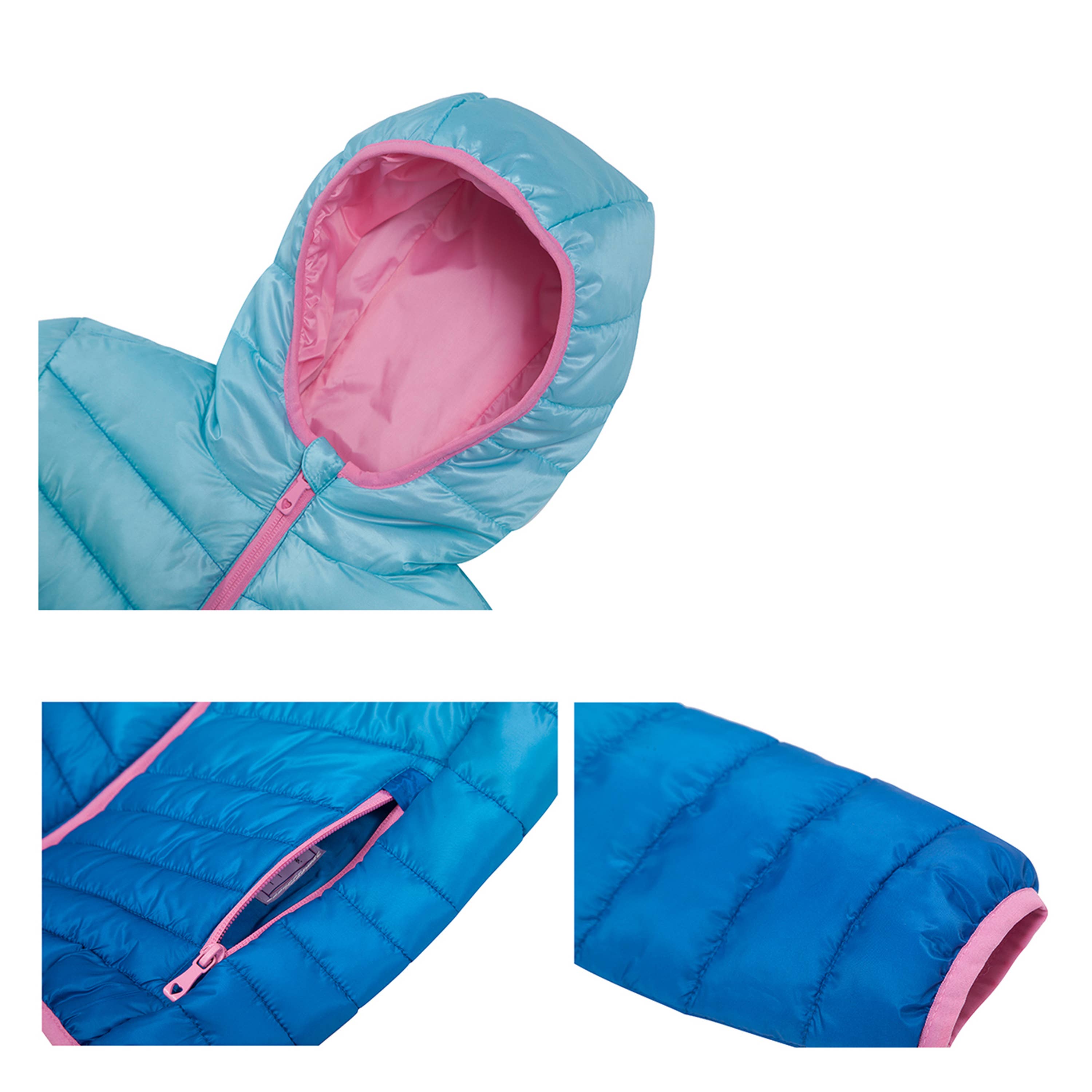 Rokka & Rolla - Wholesale Puffer Jacket - Kids - Girls' Reversible Light Puffer Jacket Coat21