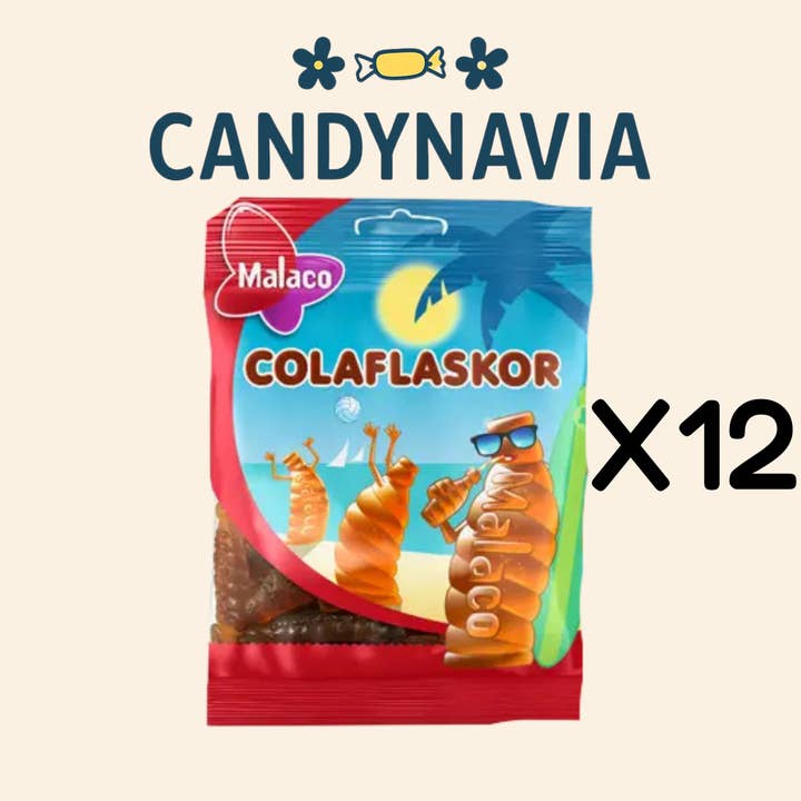 Candynavia - Wholesale Gummy - Malaco Swedish Candy Box 95g Cola Bottles1