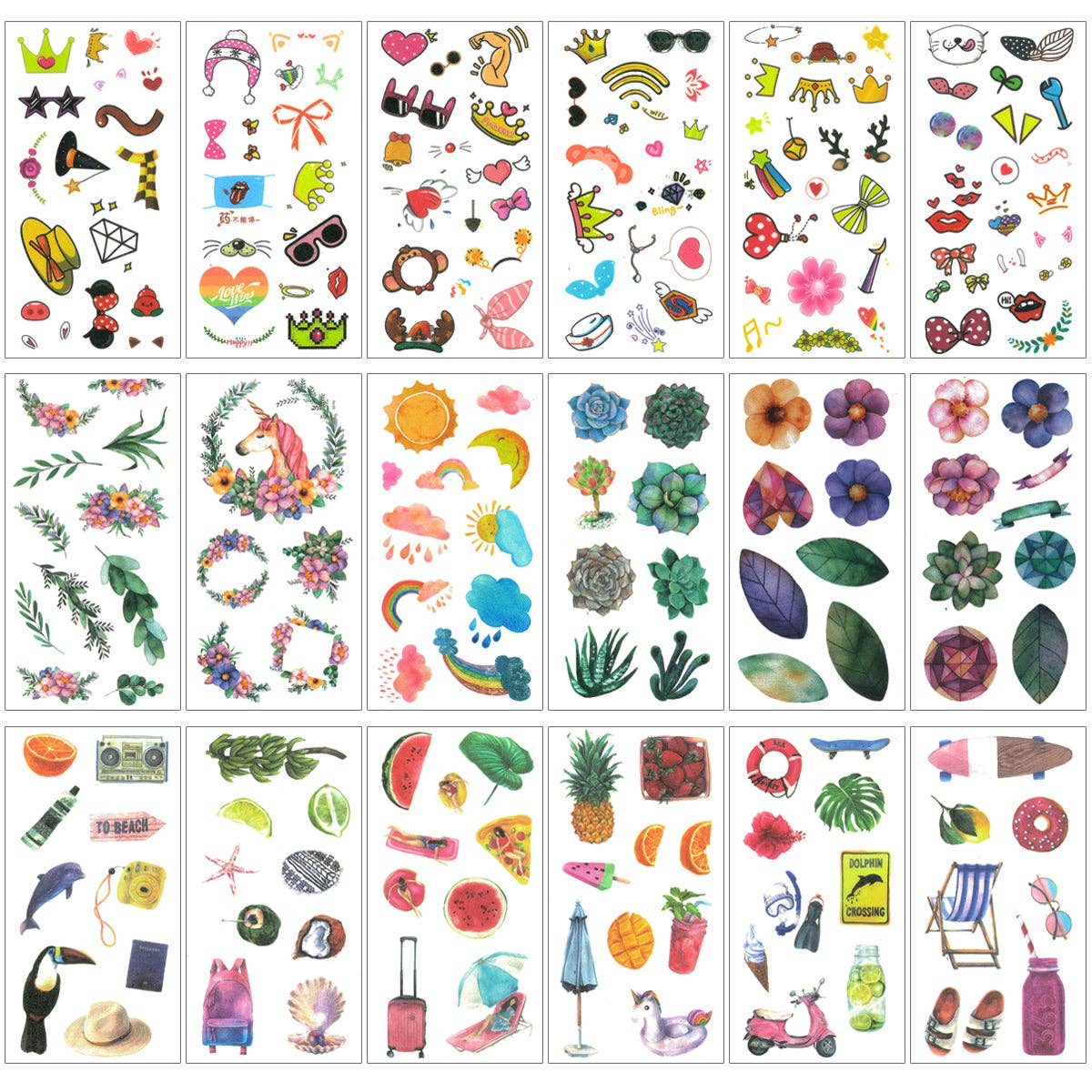 Wrapables.com - Wholesale Sticker - Wrapables Washi Stickers Sets for Scrapbooking, DIY Crafts21