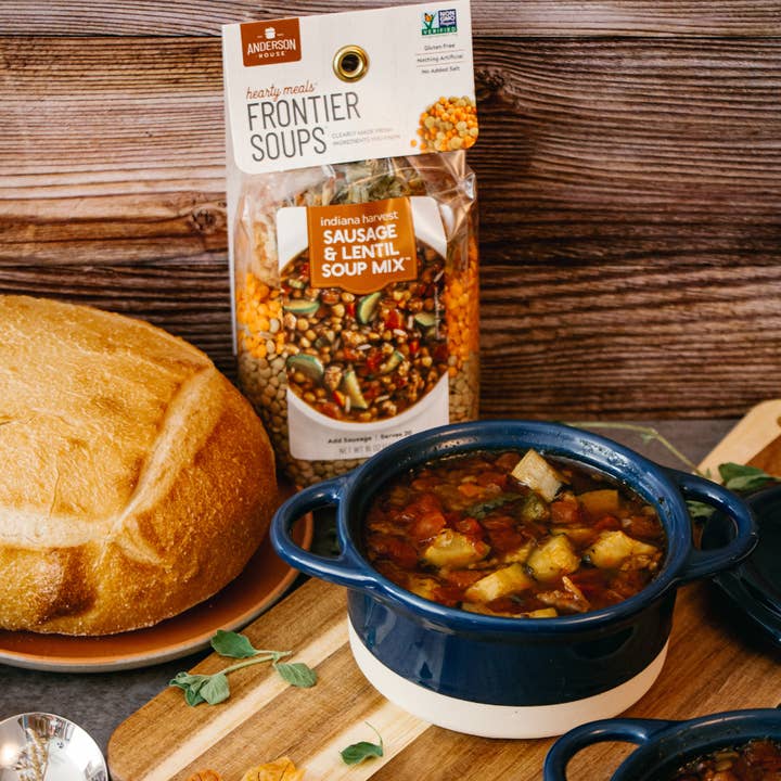 Anderson House | Frontier Soups - Wholesale Soup - Indiana Harvest Sausage & Lentil Soup Mix4