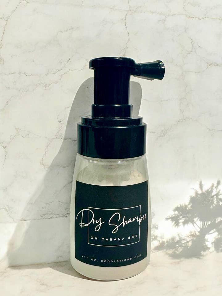 Best Dry Powder Shampoo by Doodlations Oh Cabana Boy for wholesale by Doodlations