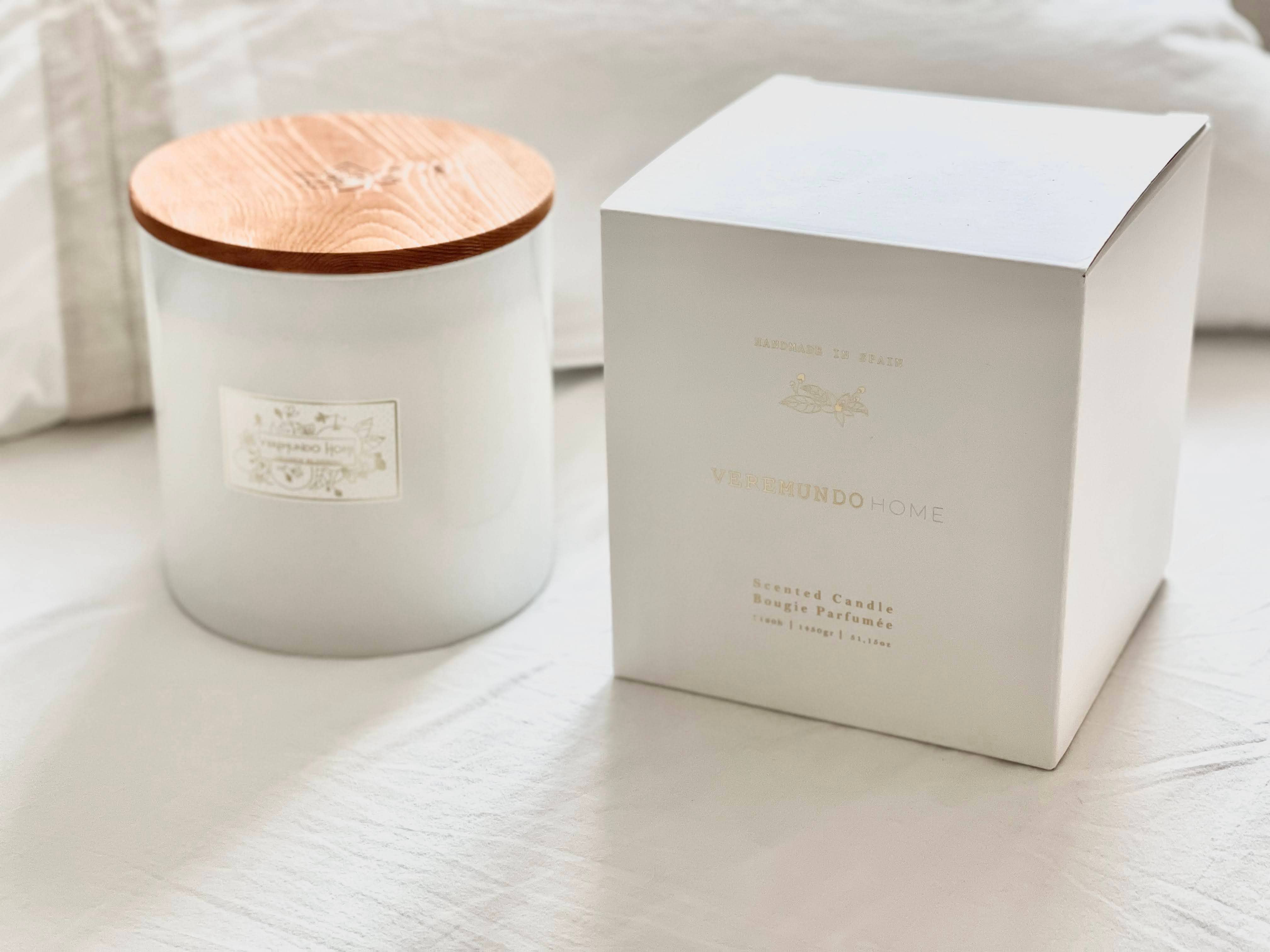 Veremundo Home - Wholesale Jar/Filled Candle - Paris Scented Candle V30 - WHITE DESIGN2