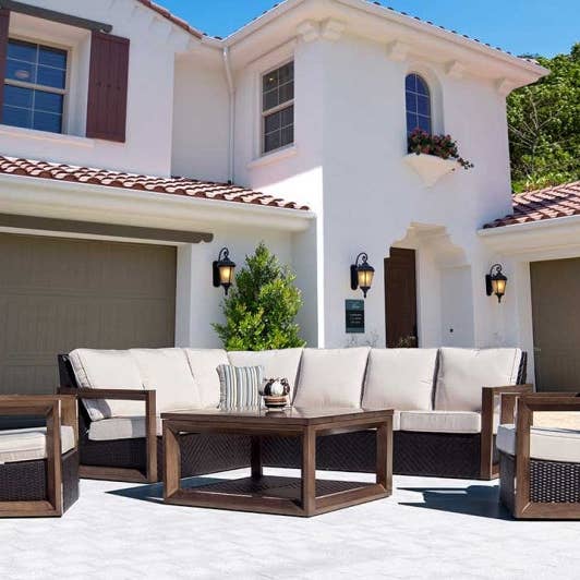 Delano 5-delad sektionssoffa i rotting för wholesale av Outdoor-USA®