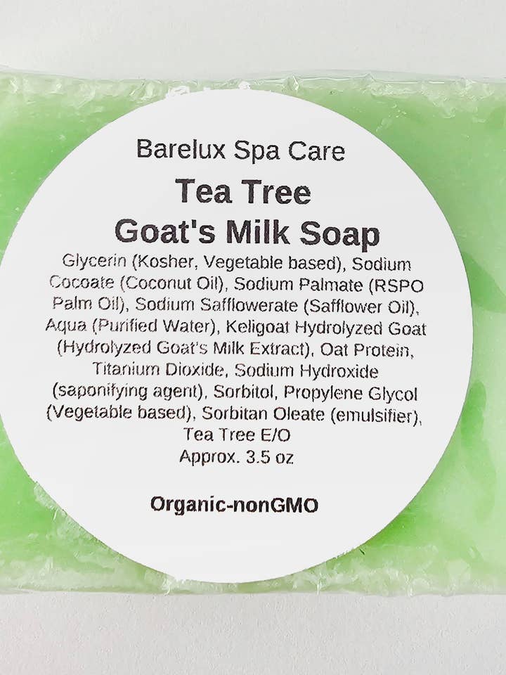 Tea Tree Goat's Milk Soap for wholesale by Barelux Spa Care