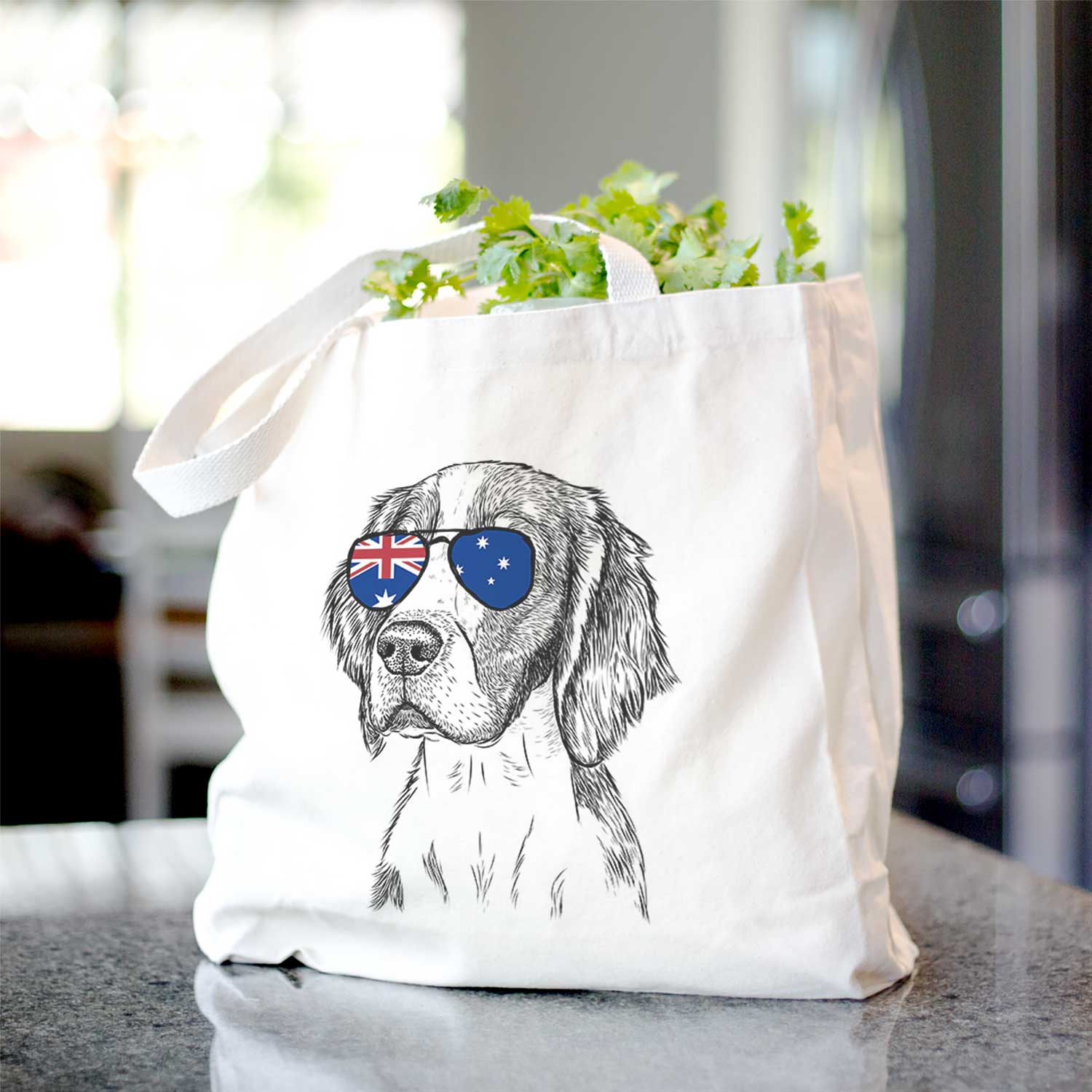 Beige Roxy the Welsh Springer Spaniel - Tote Bag for wholesale on Faire14