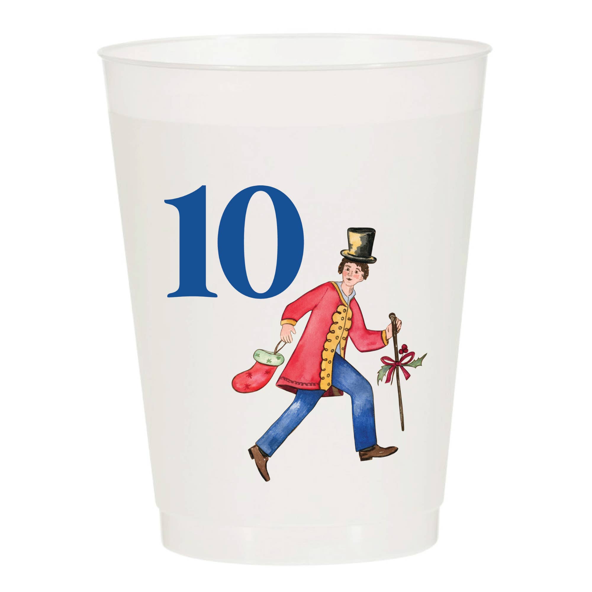 Sip Hip Hooray – wholesale Disposable cup – 12 Days of Christmas Frosted Cups / 12 Cups - Christmas11