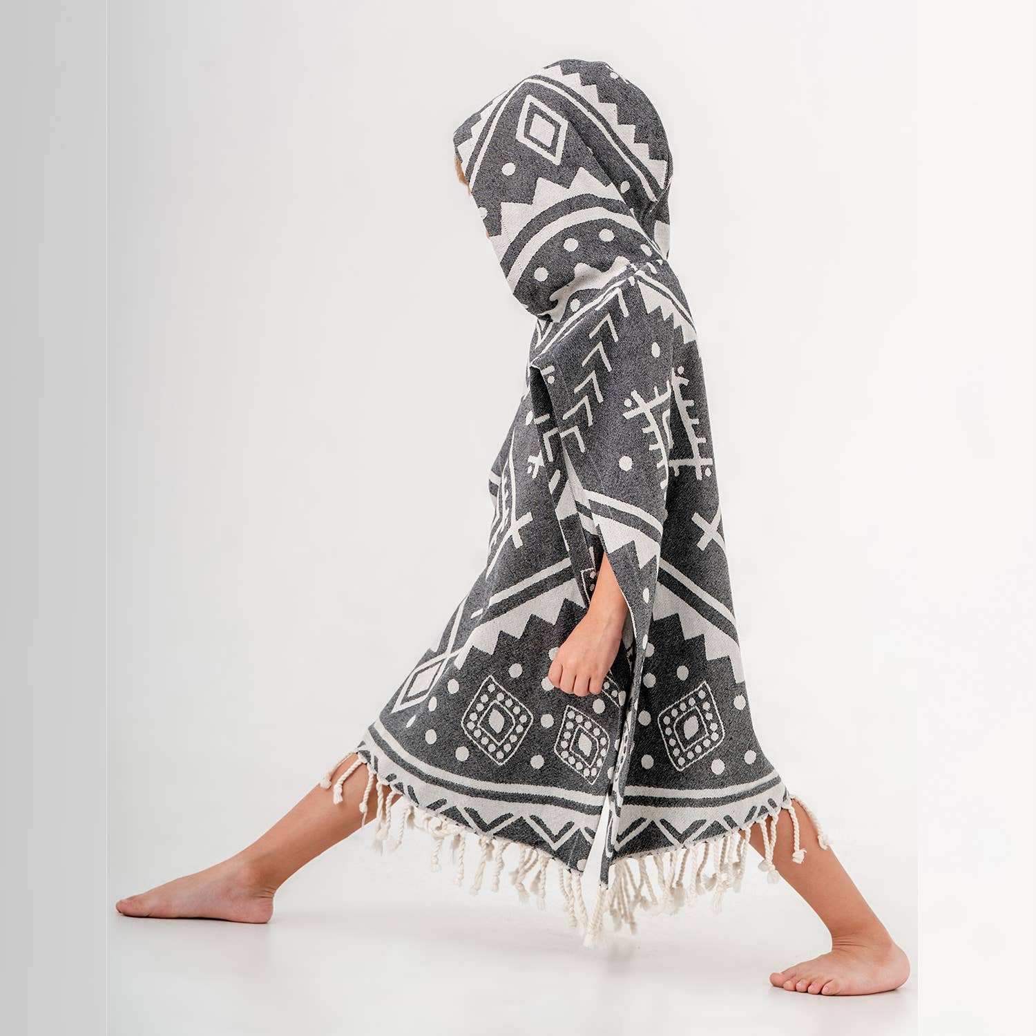 Kikoya – Toalha poncho - Crianças e bebés por atacado – Chuveiro de toalha de praia com capuz para crianças com capuz Surf Mudando de Natação13