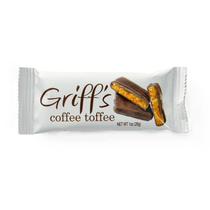 Griff's Coffee Toffee - 1oz Dark Chocolate Toffee for wholesale by Griff's Toffee