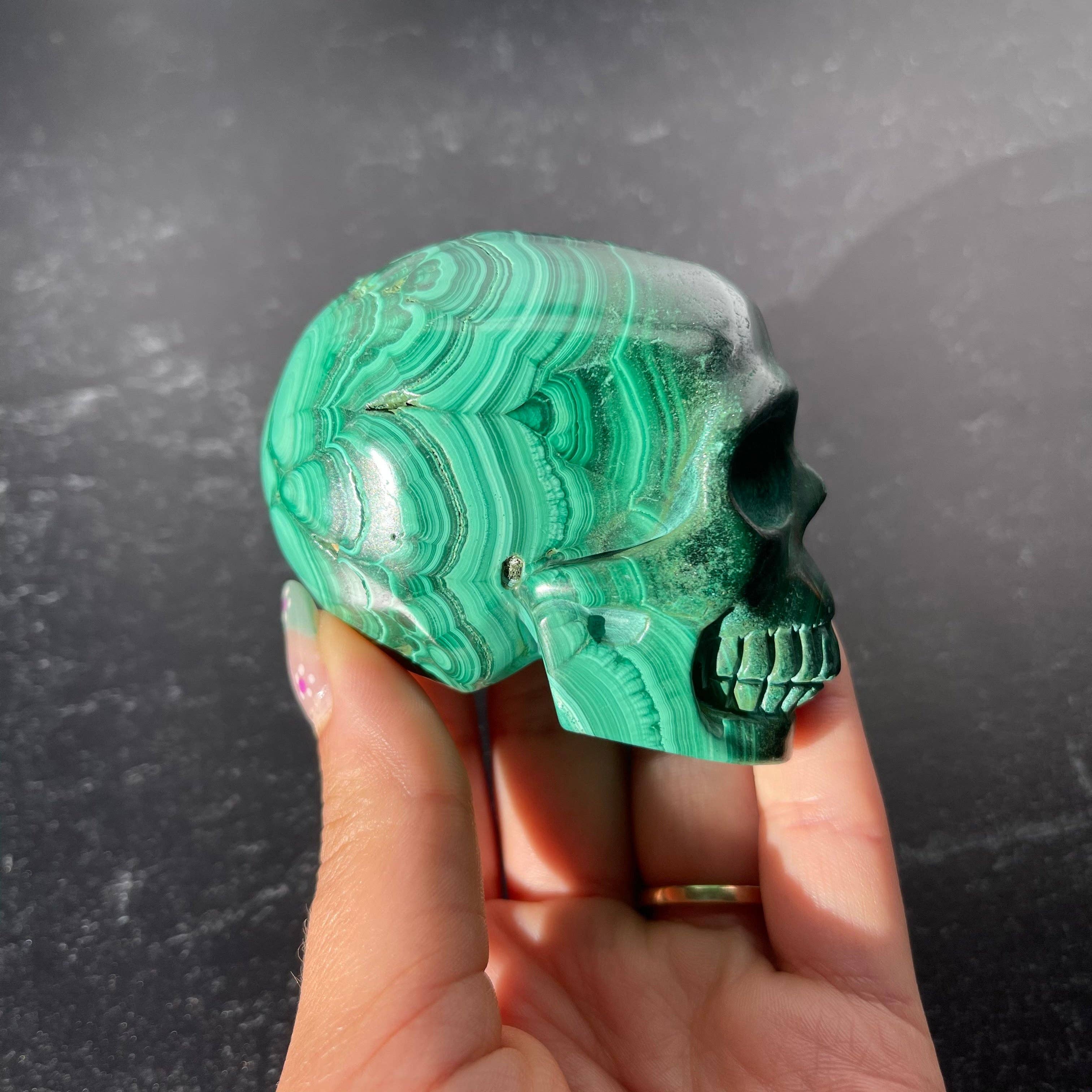 Good Juu Juu - Wholesale Spiritual Stone/Crystal - Malachite Skull Collection0