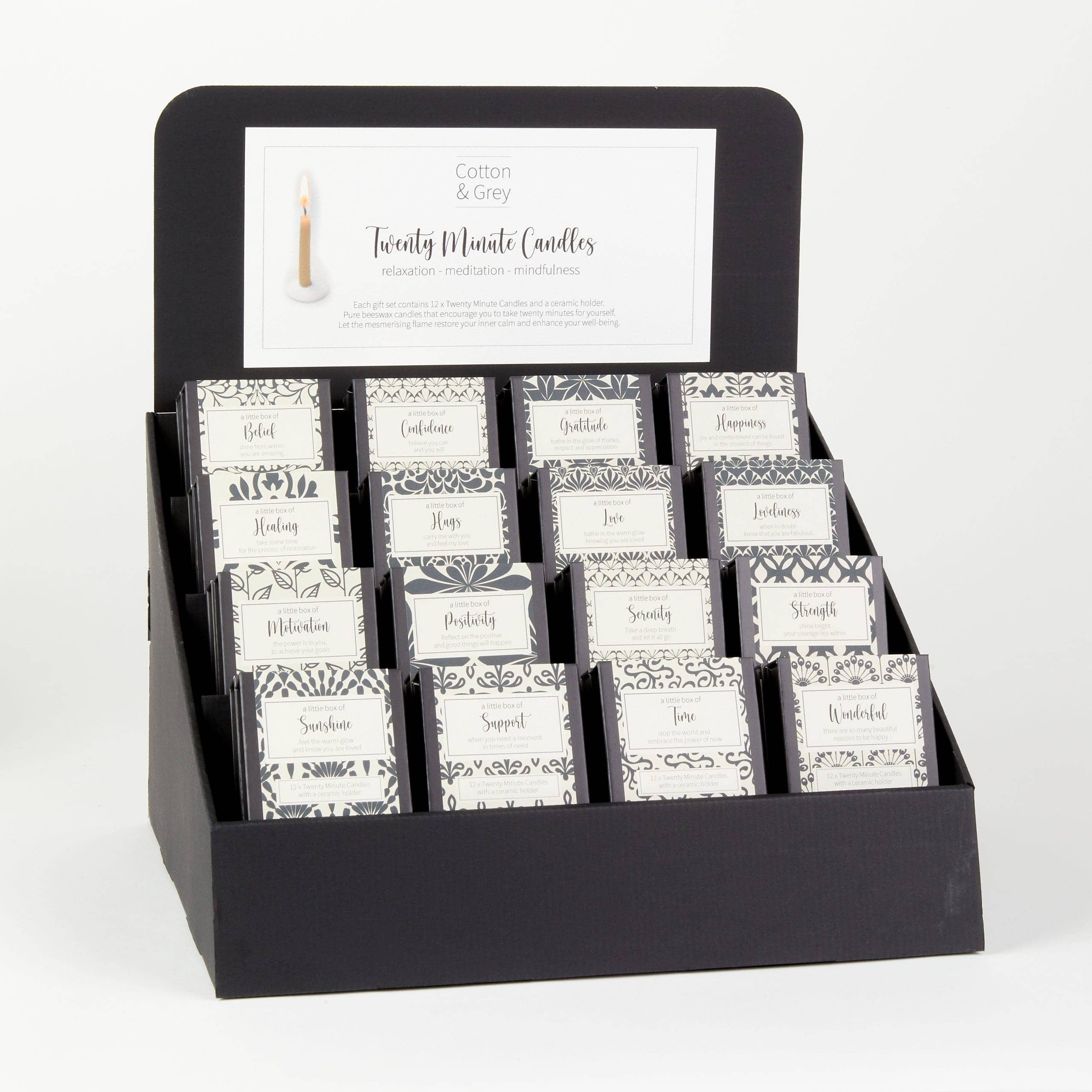 Cotton & Grey - Wholesale Tapered candle/candlestick - A little box of Hugs (Vintage)3