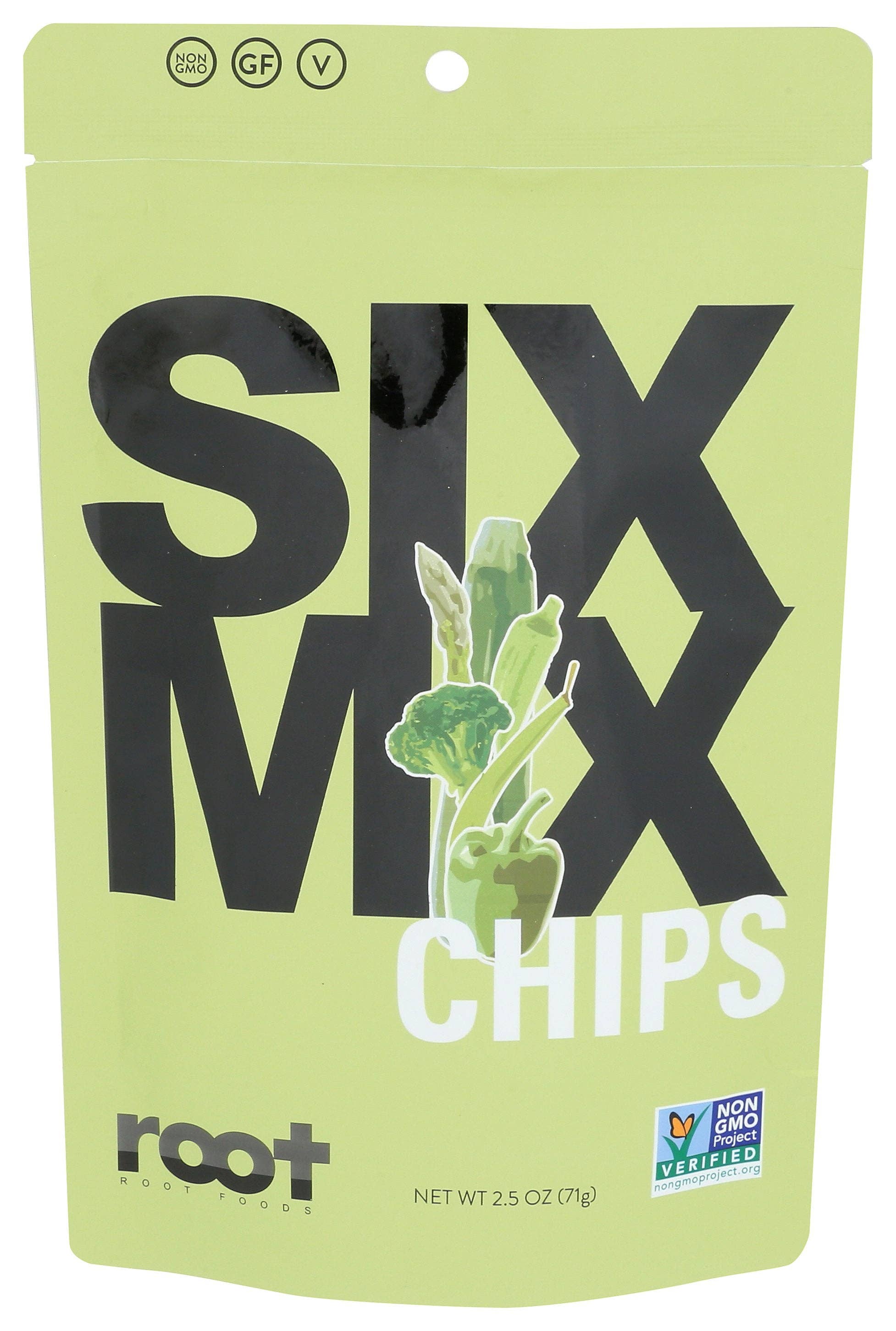 Everyday Supply Co - Wholesale Dried/Dehydrated Vegetables - ROOT FOODS CHIPS SIX MIX SEA SALT - Case of 60