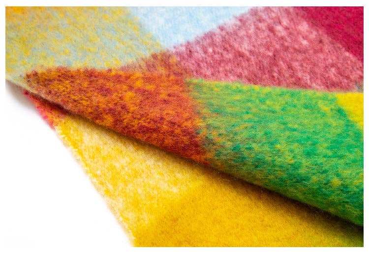 Dipped Shop - Wholesale Scarf - Women's - Coloful Plaid Tassel Scarves DPKS101259