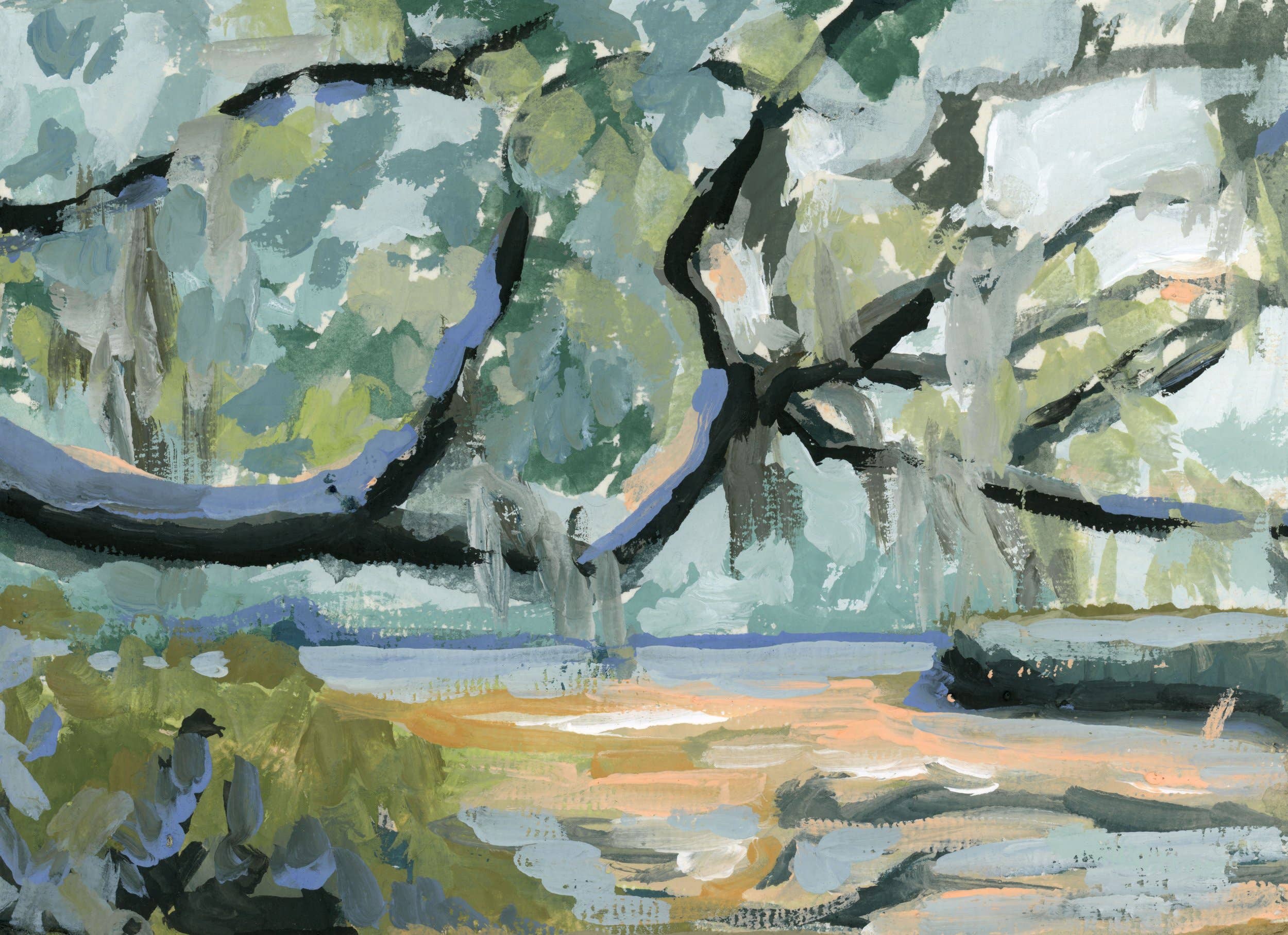 Amanda Wathen Fine Art - Vendita all'ingrosso Stampa artistica - Evergreen (stampa orizzontale)1