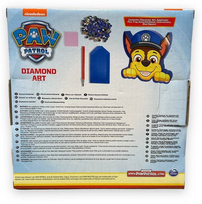 KIDDY-MOOV – wholesale Art set – Child & baby – Art and Creations of the Diamond Paw Patrol - CHASE2