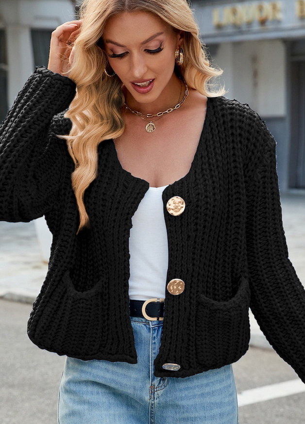 Miss Sparkling - Vente Cardigan – femme - Cardigan court en tricot9