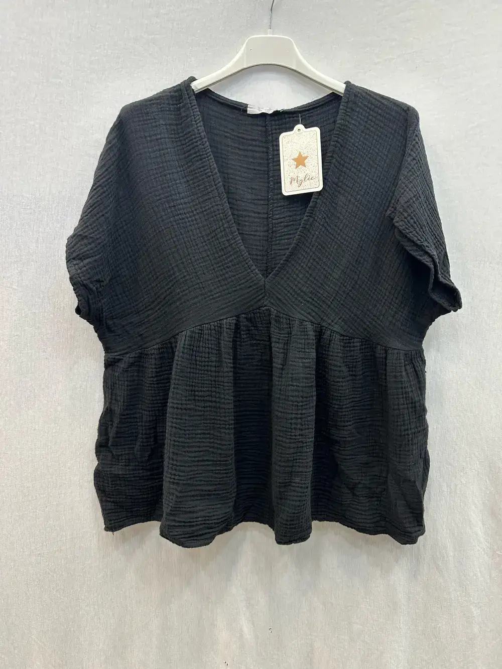 Mimi & Gogo - Wholesale Blouse - Women's - Cotton Gauze Blouse @5234-HGazeV4