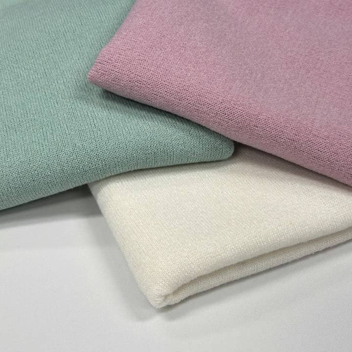 Mirr PD, Soft and Stretchy. 60" width. Fabric By The Yard. for thin sweater. pastel tone. for wholesale by JNSfabric