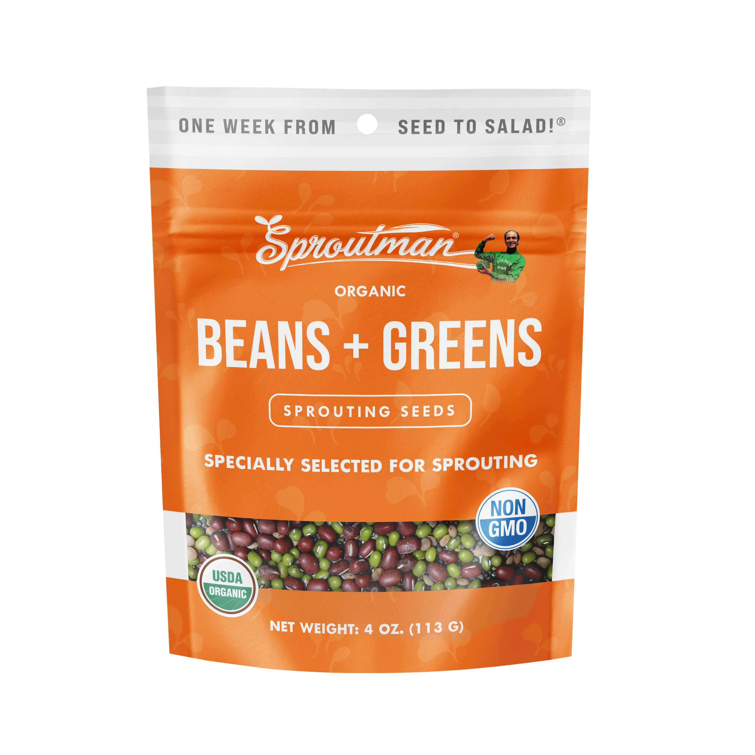 Sproutman – wholesale Plant seeds – Organic Beans + Greens Sprouting Seed5