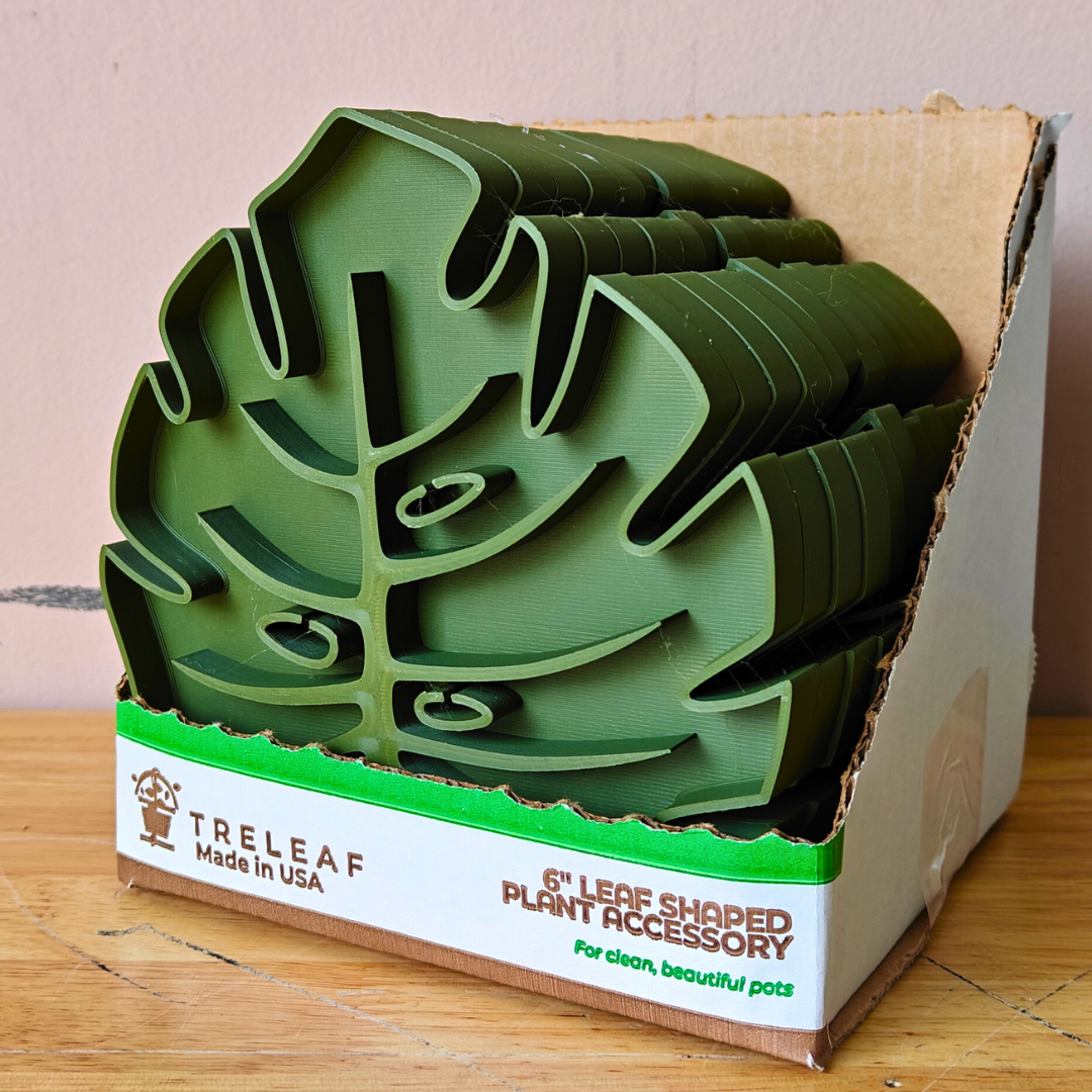 Treleaf - Wholesale Plant pot - Tera Sausr - Monstera Leaf-shaped Pot Saucer - Humidity Tray18