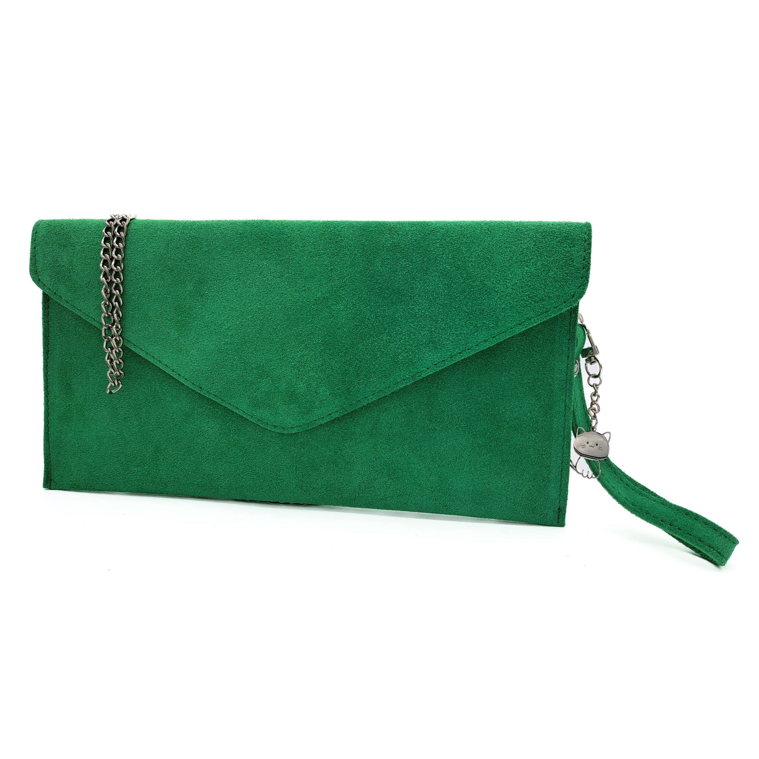 Ellas Trading - Wholesale Clutch Bag - Women's - Italian Suede Envelope Clutch Messenger Handbag15
